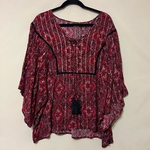Plus Size Boho Blouse